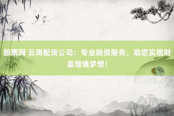 股票网 云南配资公司：专业融资服务，助您实现财富增值梦想！