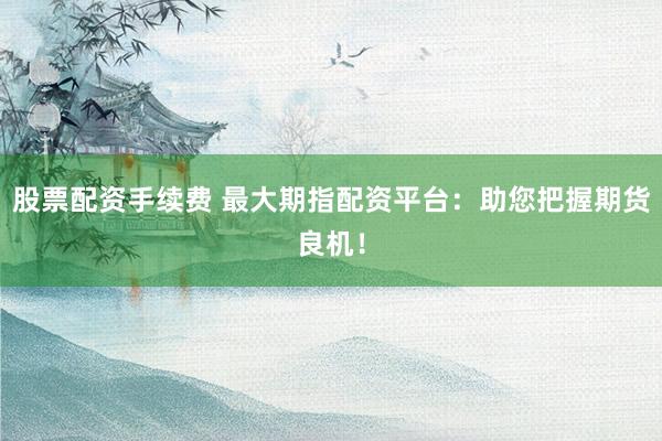 股票配资手续费 最大期指配资平台：助您把握期货良机！