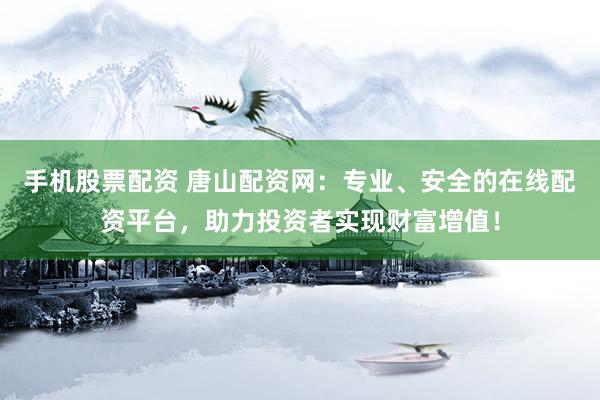手机股票配资 唐山配资网：专业、安全的在线配资平台，助力投资者实现财富增值！