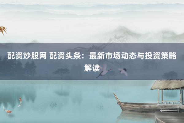配资炒股网 配资头条：最新市场动态与投资策略解读