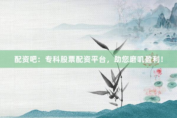 配资吧：专科股票配资平台，助您磨叽盈利！