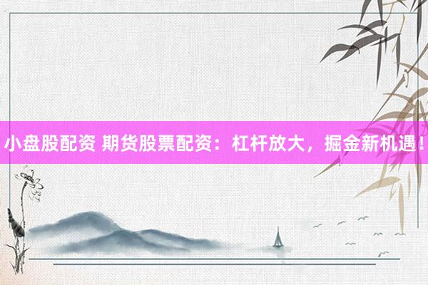 小盘股配资 期货股票配资：杠杆放大，掘金新机遇！