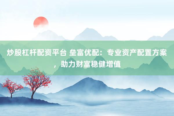 炒股杠杆配资平台 垒富优配：专业资产配置方案，助力财富稳健增值