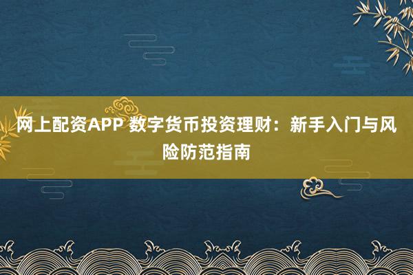 网上配资APP 数字货币投资理财：新手入门与风险防范指南