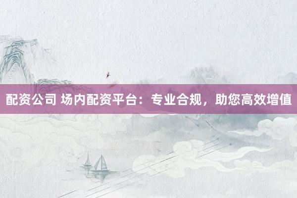 配资公司 场内配资平台：专业合规，助您高效增值